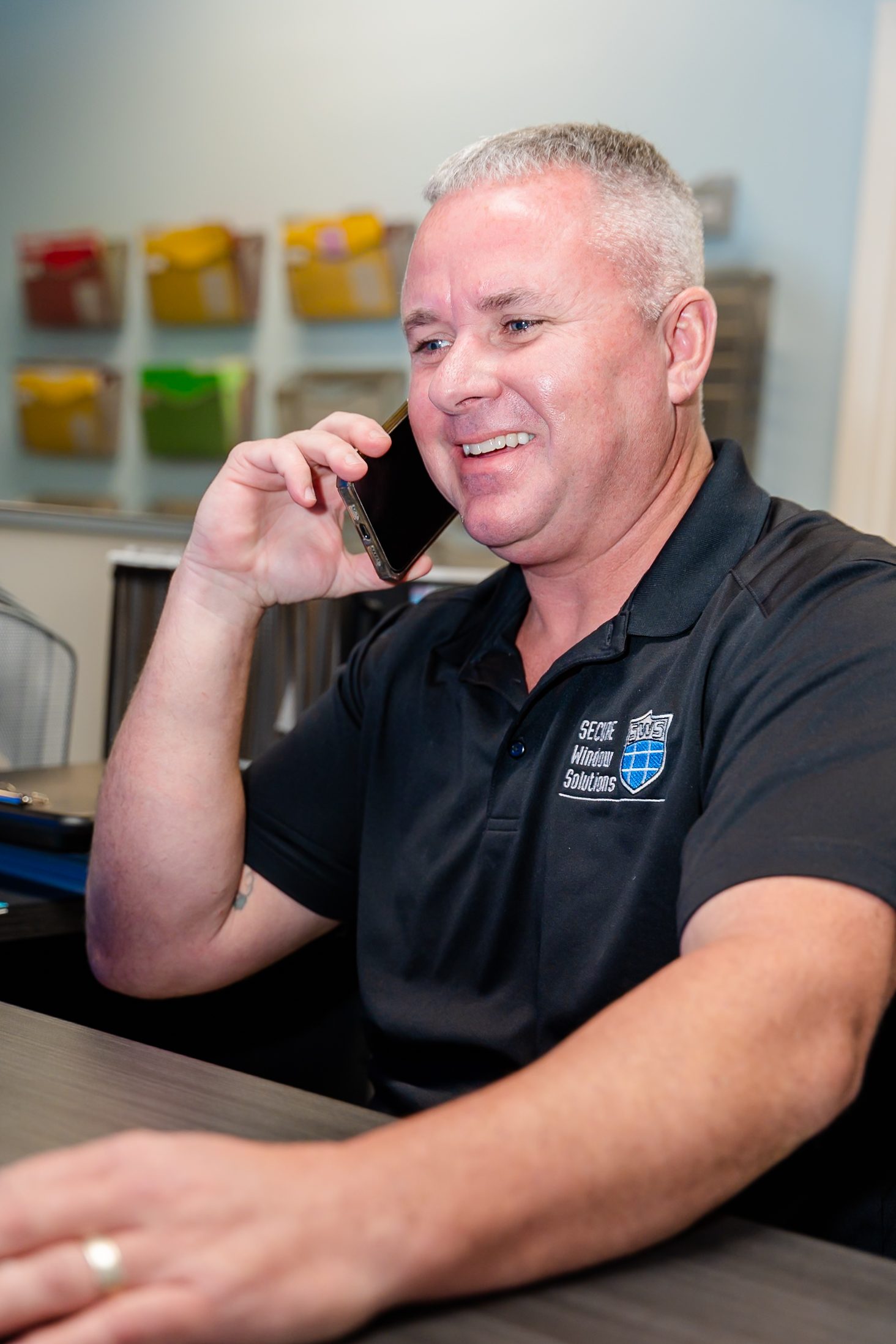SWS warranty team — Brad on call with a homeowner